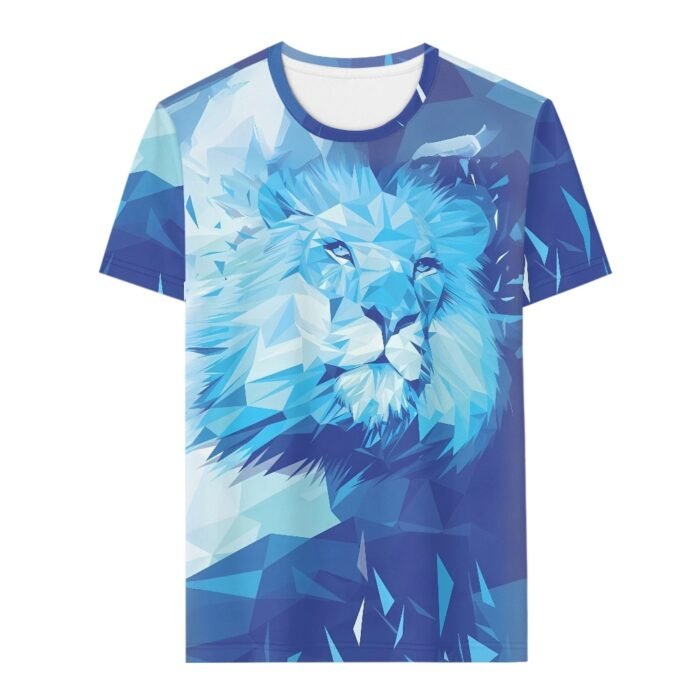 T shirt For Men Lion Graphics 3D Print Fashion